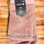 Stance Cozy Slipper Socks Qtr Height Unisex Size Medium Desert Rose Color NWT Pink Photo 3