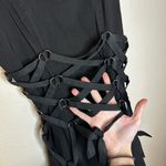 Current Mood Elegant Black Harness Mini Dress Photo 3