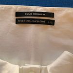 Club Monaco NWOT Stretch White Ruffle Front Button-Down Blouse Photo 3