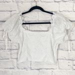 Love Shack Fancy Melina white eyelet cropped puff sleeve top 8 Photo 2