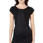 XCVI Wearables Aviana mini Dress black size Medium coastal Lagenlook Minimalist Photo 11