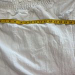 Line and Dot  dress S ruffle Elegant White linen midi Dress Photo 8