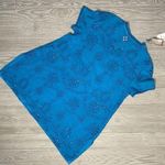 Nwt kyla seo short sleeve t shirt hand dyed cotton beach Summer oversized sm Blue Photo 1