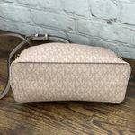 Michael Kors  Jet Set Dome MK Signature Crossbody Purse Bag French Pink Photo 4