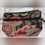 Vera Bradley Trio Paisley Tote bag, Cosmetic Bag, and Sunglasses Case/Holder NEW Photo 5