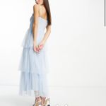 ASOS Tulle Textured Maxi Dress Photo 1