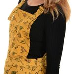 Run & Fly Ladies Honey Gold Dinosaur Print Pinafore Dress Yellow Size 8 Photo 4