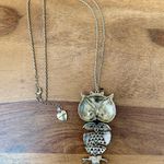 Betsey Johnson  Enchanted Woodland Forest Owl Pendant Necklace Photo 2