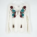 Ariat NWT Reflections Floral Embroidered Blouse S White Photo 1