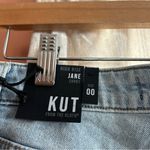Kut From The Kloth High Rise Jane Jean Short Distressed Denim Cutoff NWT Size 00 Photo 3