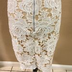 Lulus NWOT Temps De L'Amour White Lace Bodycon Midi Dress Photo 8