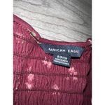 AMERICAN EAGLE Size Small Women's Flare Top Long Sleeve Maroon Red Photo 1