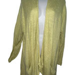 Eileen Fisher Linen Blend Open Front Cardigan Sweater Women's Size 1X Pockets Photo 0