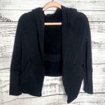 Athleta  Black Clarity Cinch Sweatshirt Cardigan Modal 352771-01 Size XS Photo 1