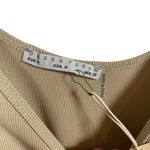Dress Forum NWT Women’s Ribbed Tank Bodysuit in Beige Size M Photo 5