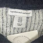 NWT cupcakes & cashmere Soft Winter Navy & White Hoodie Sweater Sweatshirt 1X Blue Photo 1