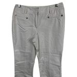 Dressbarn 8P Blend Pants Button Pockets White 77% Cotton 20% Polyester Size 8 Photo 5