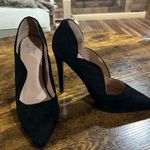 Black Suede Scalloped Hadley Stilettos Size 8 Photo 0