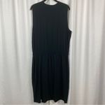J.Jill  Black Sleeveless Knit Stretch Midi Dress Sz.XL NWT Photo 7