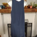 Lavender Brown Silk Mini Dress with Pockets Photo 2
