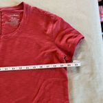 L.L.Bean  Women’s M Pullover Crew Neck Short Sleeve T Shirts Red And Green Photo 3