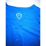 Nike NWT New Womens  L Shirt Top Blue White Dri Fit Performance Blue Run Workout Photo 7