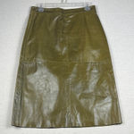 Gap Vintage  Olive Genuine Leather Midi Skirt
Size: 8 Photo 0