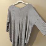 Anthropologie  Top Lagenlook Loose Jersey Tunic Pinstripe Stripe Minimalist Long Photo 8