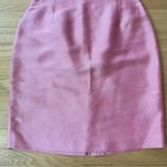 Oscar de la Renta Metalic Peony Pink Skirt Size 8 Photo 3
