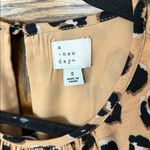 A New Day Leopard Cheetah Animal Print Long Sleeve Mini Dress Tie Waist Sheath S Photo 4