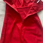 A'Gaci A’gaci Red One Shoulder Bow Dress Photo 7