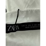 ZARA B8  White Mini Dress Tiered Ruffle Spaghetti Straps Summer Beach Size S Photo 1