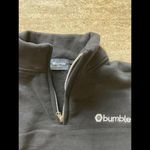 Bumble Dating Sweatshirt Medium 1/4 Zip Long‎ Sleeve Cozy Oversized Pullover Black Photo 1