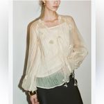 Urban Revivo 2 Pc Blouse Set with 3D Flowers Size M Photo 13