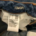 American Eagle  Womens Jeans Tomgirl Stretch Distressed Raw Hem Size 4 Photo 3