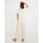 Madewell  Emmett Wide-Leg Cream Yellow Striped Coastal Crop Pants Size 25 Photo 2