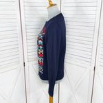 J.Crew  Aztec Fair‎ Isle Jacquard Stich Wool Sweater Blue XS Crewneck Pullover Photo 2