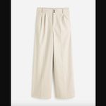 Madewell  The Harlow Pebble Stone Beige Wide-Leg Trouser in Brushed Twill 4 NWT Photo 5