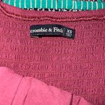 Abercrombie & Fitch Red Sleeveless V-Neck A-Line Midi Dress Photo 2