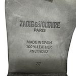 Zadig & Voltaire Black Booties with Silver Detailing Photo 6