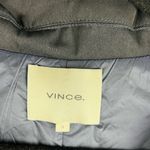 Vince OVERSIZED LONG-LINE CREPE COAT IN NAVY Oversized Size Small Slightly Puff Photo 2