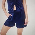 Terez  Silky Flow Shorts In Navy Size L Photo 3