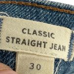 Madewell  Women's Classic Straight Jeans Medium Wash Size 30 Blue Denim Casual Photo 2