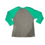 Next Level Apparel Hockey Mom Baseball Shirt Glitter Green for St. Patrick’s Day Photo 1