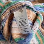 Talbots Multicolor Striped Button Down Shirt Tie Front Linen XS Photo 4