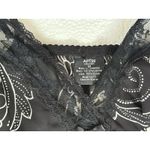VTG Lingerie Sheer Slip M Mini Dress 90 Paisley Flower Fairy Goth Lace Coquette Size undefined Photo 2