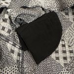 Caribe USA Gray Black Patchwork Knit Button Front Cardigan Jacket Women Medium Photo 6