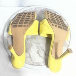 Source Unknown Yellow Woven Padded Slide Heels Square Toe Mule Sandals Women’s 8.5 Photo 4