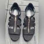 LAUREN by Ralph Lauren Women’s Kelcie Open Toe Casual Espadrille Sandals Sz 9.5 Black Photo 2