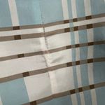 Pendleton  Blazer Jacket Womens 4 Blue Tan White Plaid Open Silk Blend Preppy Photo 4